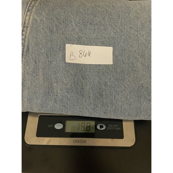 BDG Denim Maxi Skirt Blue Raw Hem Small Urban Outfitters Cotton - Picture 12 of 12